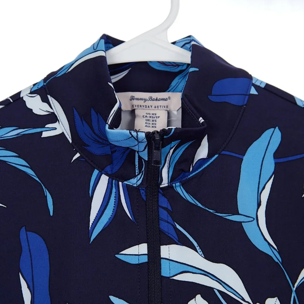 Tommy Bahama Everyday Active Golf Tennis Half Zip Floral Pullover Women's XS NWT - Picture 2 of 8